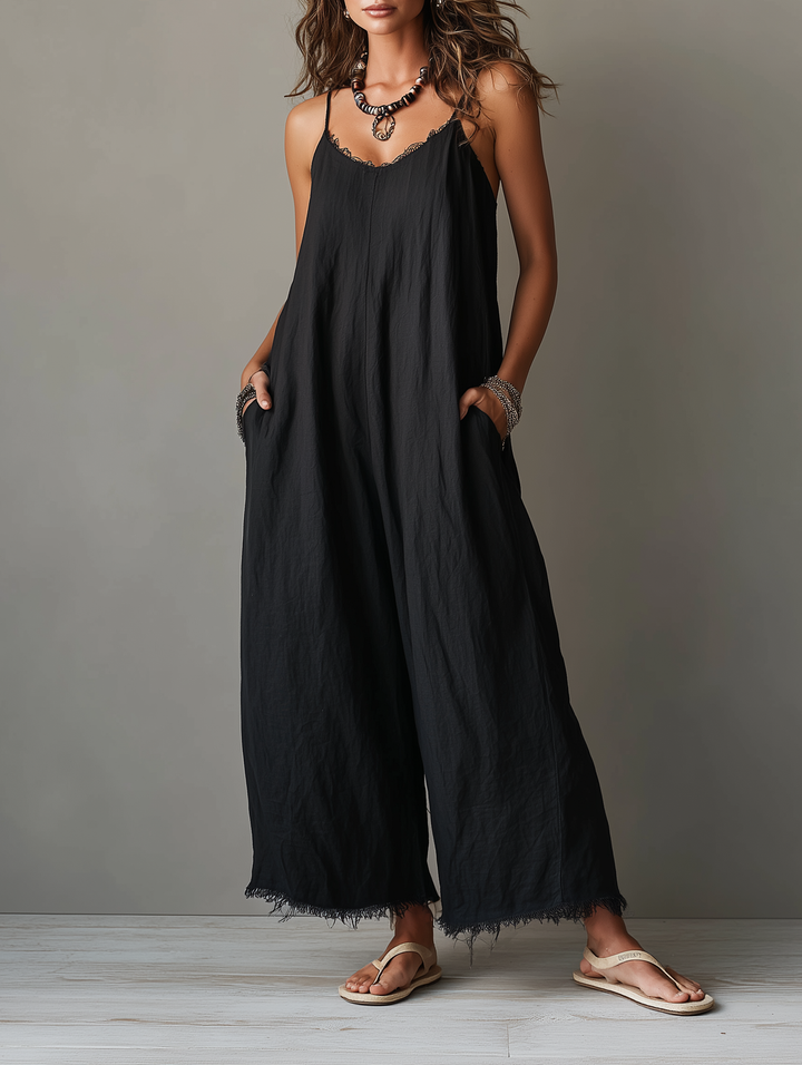 Alice-Tuta minimalista in lino da donna