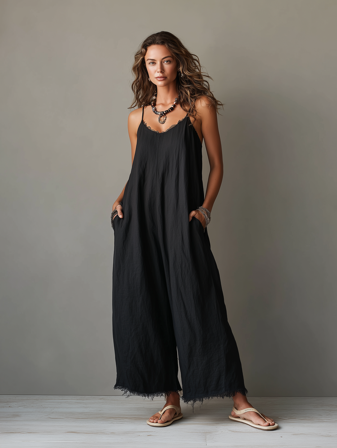 Alice-Tuta minimalista in lino da donna