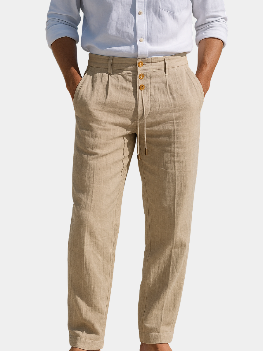 Vincenzo | Pantaloni estivi leggeri in lino