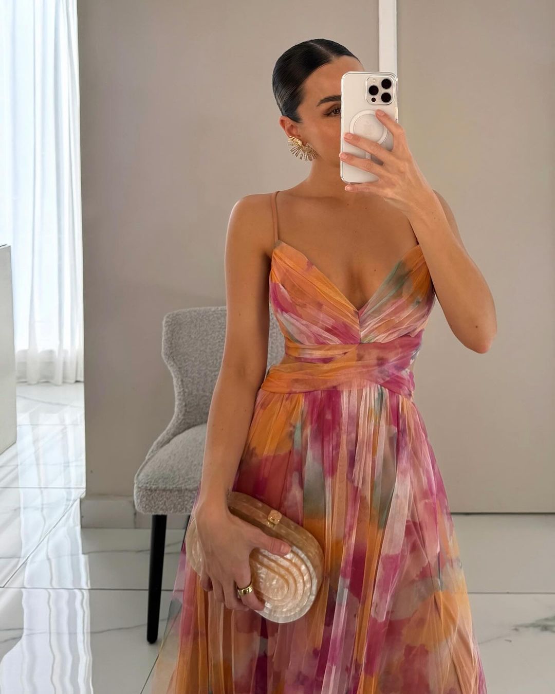 Alessia | Incantevole Maxi-Abito con Stampa Floreale