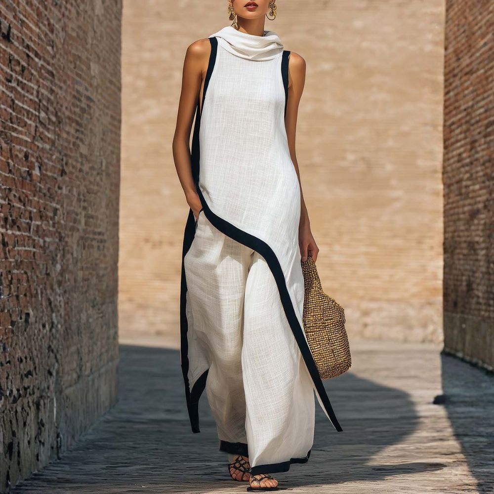 CATERINA | COMPLETO LINO ELEGANTE