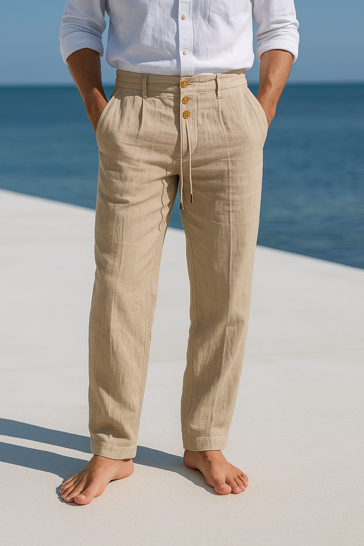 Vincenzo | Pantaloni estivi leggeri in lino