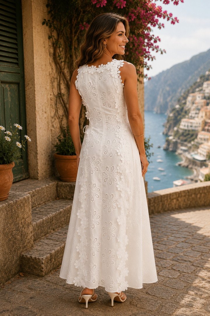 Noemi | Elegante Abito Maxi Ricamato