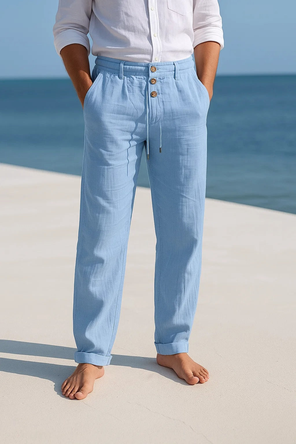 Vincenzo | Pantaloni estivi leggeri in lino