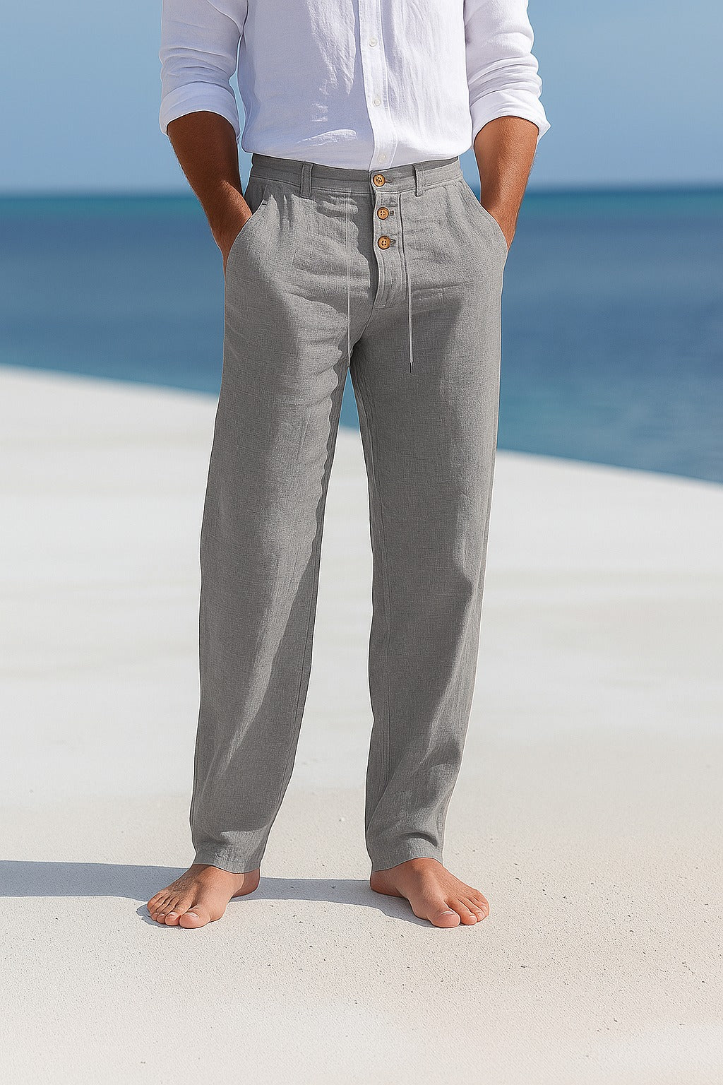 Vincenzo | Pantaloni estivi leggeri in lino