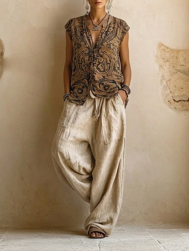 Chiara | Completo Bohemien Fluido Stratificato