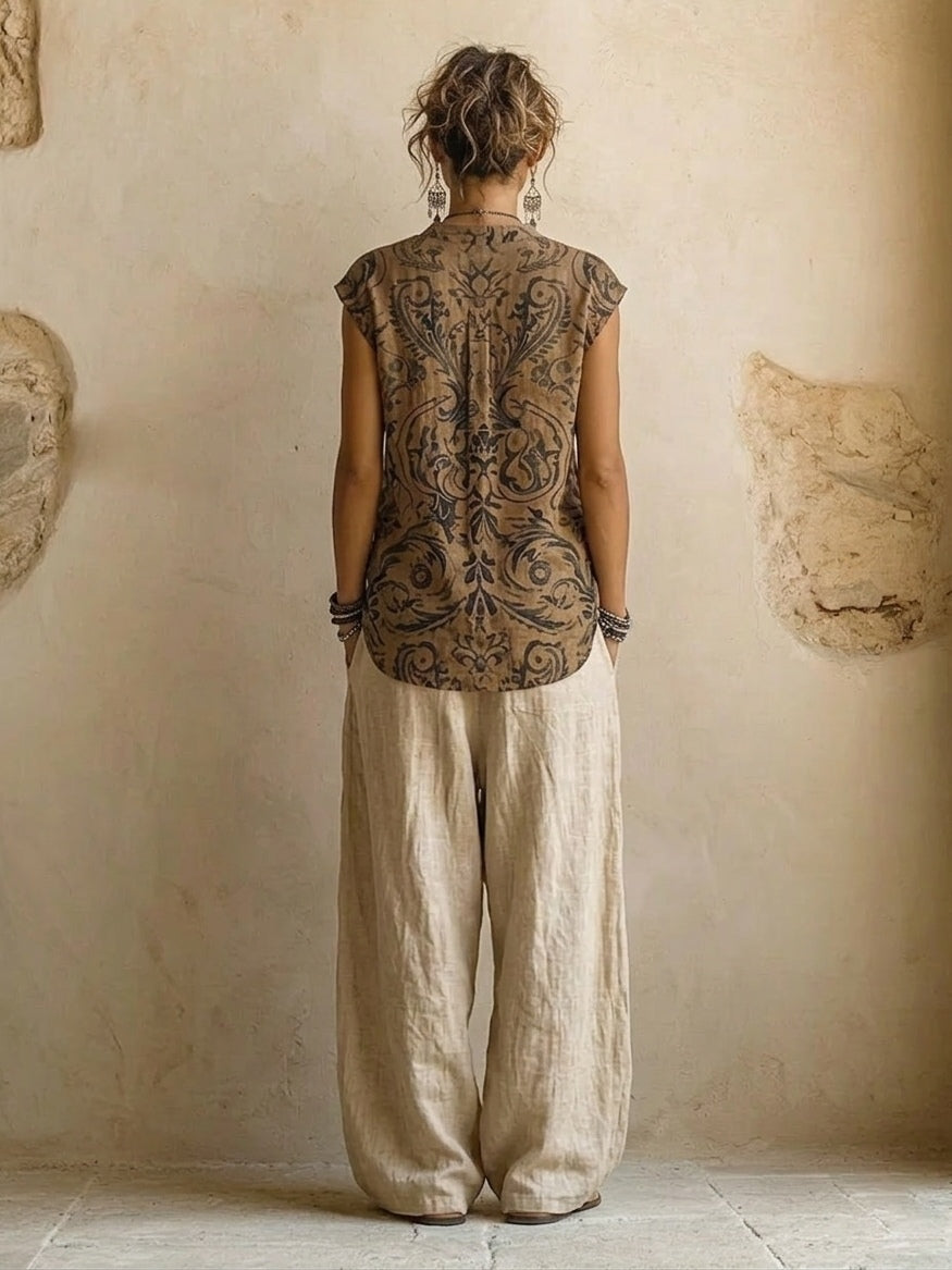 Chiara | Completo Bohemien Fluido Stratificato