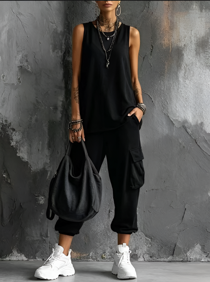 Ambra | Completo Casual Morbido con Tasche